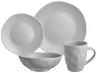 Набор посуды обеденный bronco shadow на 4 пер. 16 предметов светло-серый