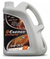 Моторное масло G-Energy Synthetic Active 5W-30 синтетическое 5 л