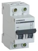 Автоматический выключатель Generica 2п C 40А 4.5кА ВА47-29, MVA25-2-040-C