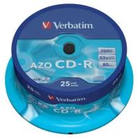 Диск Verbatim CD-R 700Mb 52x Cake Box (25шт) (43352)