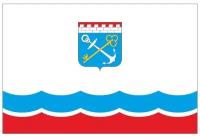 ТМ ВЗ Флаг Ленинградской области, флажный шелк
