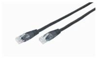 Сетевой кабель Gembird Cablexpert UTP cat.5e 1m Black PP12-1M/BK