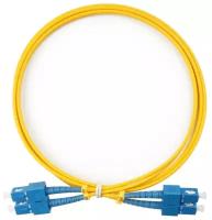 Патч-корд оптический шнур SC(APC)-SC(APC) simplex 2 м, 3 мм, SM кабель оптоволокно 002-250103