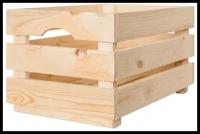 Контейнер для хранения ВЕХИ деревянный для хранения, 46.5х30.5х24.7 см, натуральное дерево
