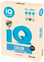 Бумага IQ color, А4, 80 г/м2, 500 л, пастель, кремовая, CR20