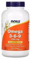 NOW Omega 3-6-9 1000mg 250 капс