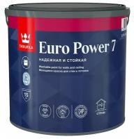 Краска водно-дисперсионная Tikkurila Euro Power 7 влагостойкая моющаяся матовая бесцветный 2.7 л