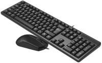 Комплект клавиатура + мышь A4Tech KK-3330, черный, английская/русская