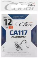 Крючки с поводком Cobra Hooks Cobra ALLROUND 70cm, 0,12mm, разм.12, 10шт