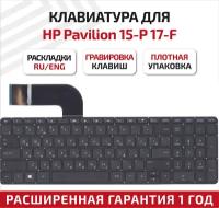 Клавиатура (keyboard) SG-59680-XUA для ноутбука HP Pavilion 15-P 17-F, HP 15-v000, 15-p000, 17-f000 Series, черная