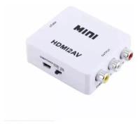 Переходник, конвертер из HDMI-3rca AV с питанием от USB+блок питания 5v 2a