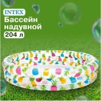 Бассейн надувной INTEX «Ананасы», размер 132 х 28 см, от 2 лет, 59431NP, разноцветный