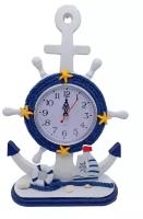 Настольные часы якорь в морском стиле