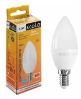 Светодиодная лампа Ecola candle LED 7,0W 220V E14 4000K свеча (композит) 110x37 C4LV70ELC