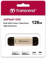 USB флеш-накопитель 128Gb - Transcend JetFlash 930C USB 3.2 Gen1 / 3.1 Gen 1 TS128GJF930C