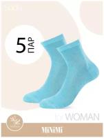 Женские носки MiNiMi средние, 5 пар, размер 35-38, зеленый