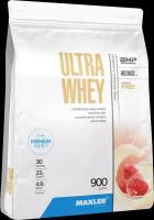 Протеин Maxler Ultra Whey (900 г) клубничный молочный коктейль