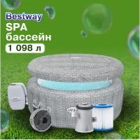 Bestway SPA бассейн Honolulu, 196 х 71 см, фильтр-насос, тент, дозатор для химии, 60019 Bestway