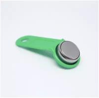 Электронный ключ для домофона RW1990 перезаписываемый ( зеленый 100 шт ) заготовка таблетка Touch Memory для создания копий контактных ключей TM