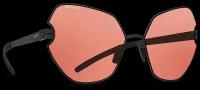Титановые солнцезащитные очки GRESSO Gabriella - кошачий глаз / бордовые