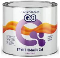 Грунт-эмаль по ржавчине Formula Q8 3 в 1, матовая, 1,9 кг, серая