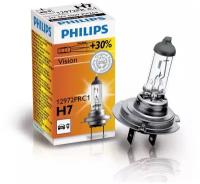 Лампа автомобильная галогенная Philips Vision +30% 12972PRC1 H7 12V 55W P43t-38