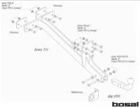 Фаркоп (ТСУ) для Uaz Patriot 4x4 (без электрики) 1994 - 2015г. в. Bosal-Oris (Арт. 6508-A)
