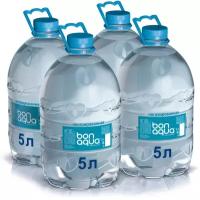 Вода питьевая Bon Aqua / Бонаква негазированная ПЭТ 5 л (4 штук)