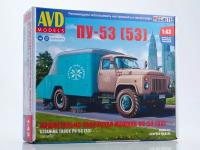 1551AVD Сборная модель Подметально-уборочная машина ПУ-53 (53) AVD Models 1:43