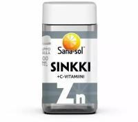 Sana-sol Sinkki + vitamin C, Цинк с витамином С, 200 таб
