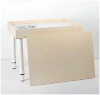Стол для рисования песком, 42 × 60 см, с крышкой, фанера, оргстекло, подсветка цветная