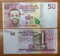 Банкнота Свазиленд 50 эмалангени 2010 UNC