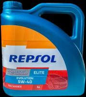 Синтетическое моторное масло Repsol Elite Evolution 5W40, 4 л, 4 кг, 1 шт