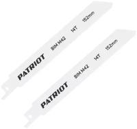 Полотно пильное PATRIOT для сабельной пилы, по металлу 152*19*0.92мм*14T 2 шт в блистере