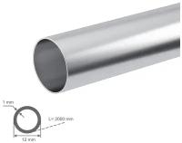Труба алюминиевая круглая серебро 12х1х2000мм