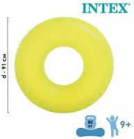 INTEX Круг для плавания «Неон», d=91см, от 9 лет, цвета микс, 59262NP INTEX