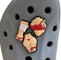 Джиббитсы для crocs, украшения для обуви, клипсы для обуви Девушка грудь, тело, трусики 3 шт My Jibb