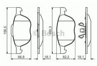 BOSCH колодки тормозные дисковые 0986495215