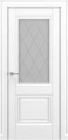 Дверь межкомнатная ZaDoor, Модель ПО Венеция В1 (ромб), Цвет белый матовый, Экошпон, Размер 600*1900, Комплект