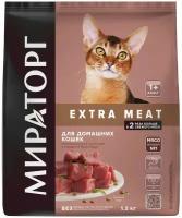 Корм сухой для взрослых кошек мираторг Black Angus с говядиной, старше 1 года