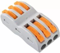 Клемма СК-413-2, соединительная проходная, оранжевая, 2.5 мм², TDM Electric, SQ0527-0042
