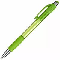 Ручка шариковая автоматическая Attache Happy, зеленый корп, синяя, маслян черн-5ШТ