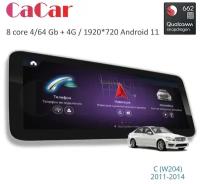 Магнитола андроид Cacar на Mercedes C 2011-2014 (DSP/4G/WiFi/IPS/) Snapdragon 662