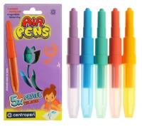 Фломастеры-блопены 5цв Centropen 1500/05 AirPens Pastel Colours 6253177