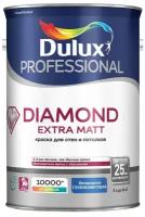 Краска водно-дисперсионная Dulux Diamond Extra Mat для стен и потолков база глубокоматовая белый 5 л