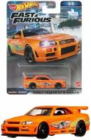 Hot Wheels Premium Fast&Furious NISSAN SKYLINE GT-R BNR34 редкая коллекционная модель из сета RETRO ENTERTAINMENT