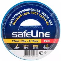 Safeline изолента ПВХ 19/25 синяя, 150мкм, 9374