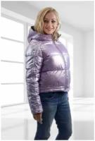 Куртка, размер 48, фиолетовый
