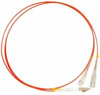 Hyperline Патч-корд FC-D2-50-LC ­PR-LC ­PR-H-1M-LSZH-OR FC-50-LC-LC-PC-1M Патч-корд волоконно-оптический шнур MM 50 125, LC-LC, duplex, LSZH, 1 м