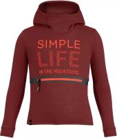 Толстовка детская Salewa Simple Life Dry Hoodie Syrah (HEIG:152)